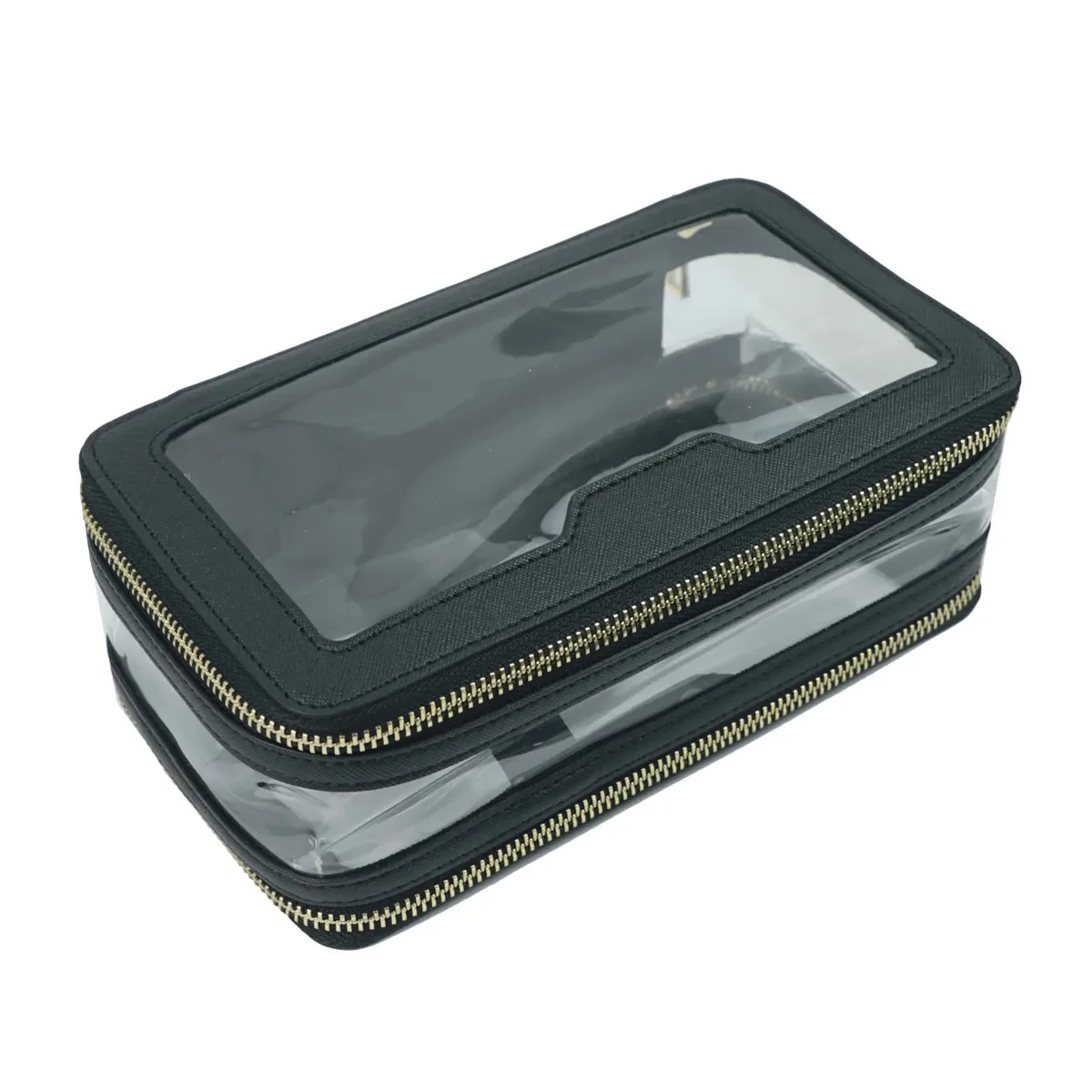 grande capacité étanche, besoin d'ordinateur portable pour voyage, sac de rangement transparent nécessaire en cuir pu