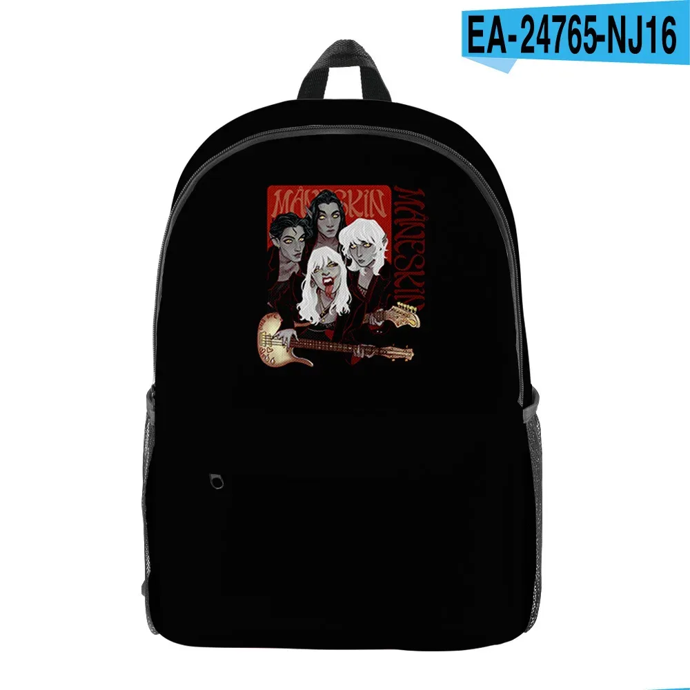 nouveauté de luxe cool classique maneskin élève bookbag sacs à dos pour ordinateur portable impression 3d oxford imperméable garçons/filles sacs à dos de voyage
