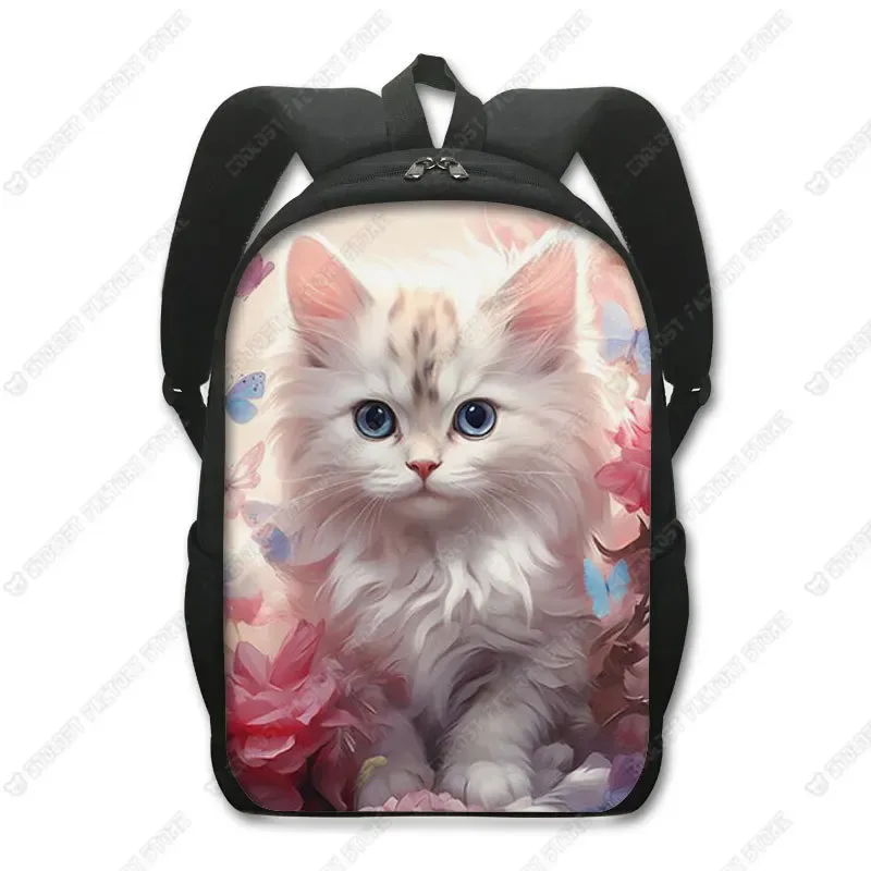 sac à dos chat mignon chat persan/siamese, sacs d'école pour enfants pour adolescents, chat britannique écossais, sacs à dos pour ordinateur portable, sac de livre chaton
