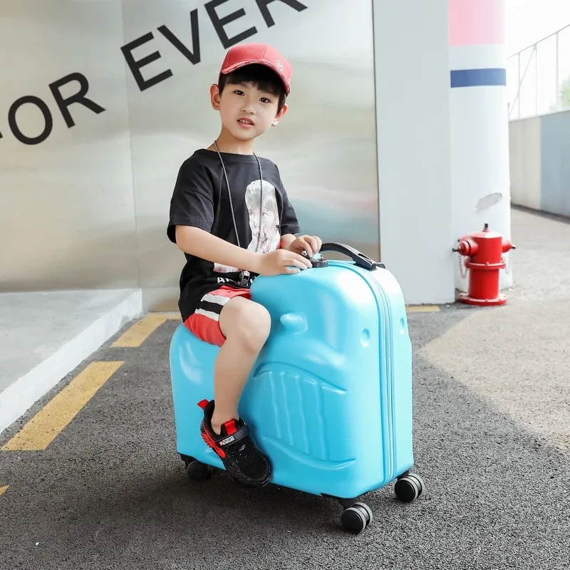 joli bagage d'escargot pouvant être monté, boîte à roulettes pour enfants, roue universelle féminine, valise de 20 "24", remorque de voyage en alliage d'aluminium