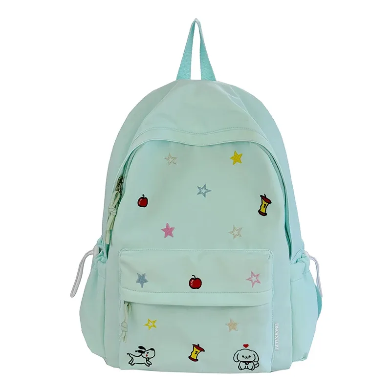 sacs à dos en nylon brodé grande capacité 2026 – sacs polyvalents et simples pour étudiants et trajets quotidiens – sacs à dos de mode polyvalents – mochila