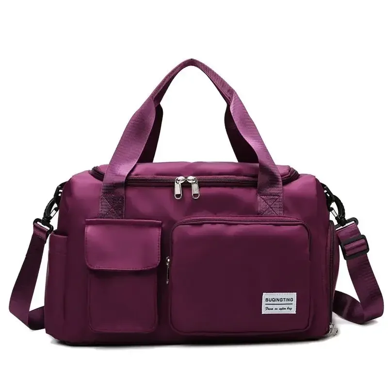 sac de voyage de grande capacité pour week-end, sacs de sport avec compartiment à chaussures, sacs de sport et de fitness pour femmes, sac à bandoulière