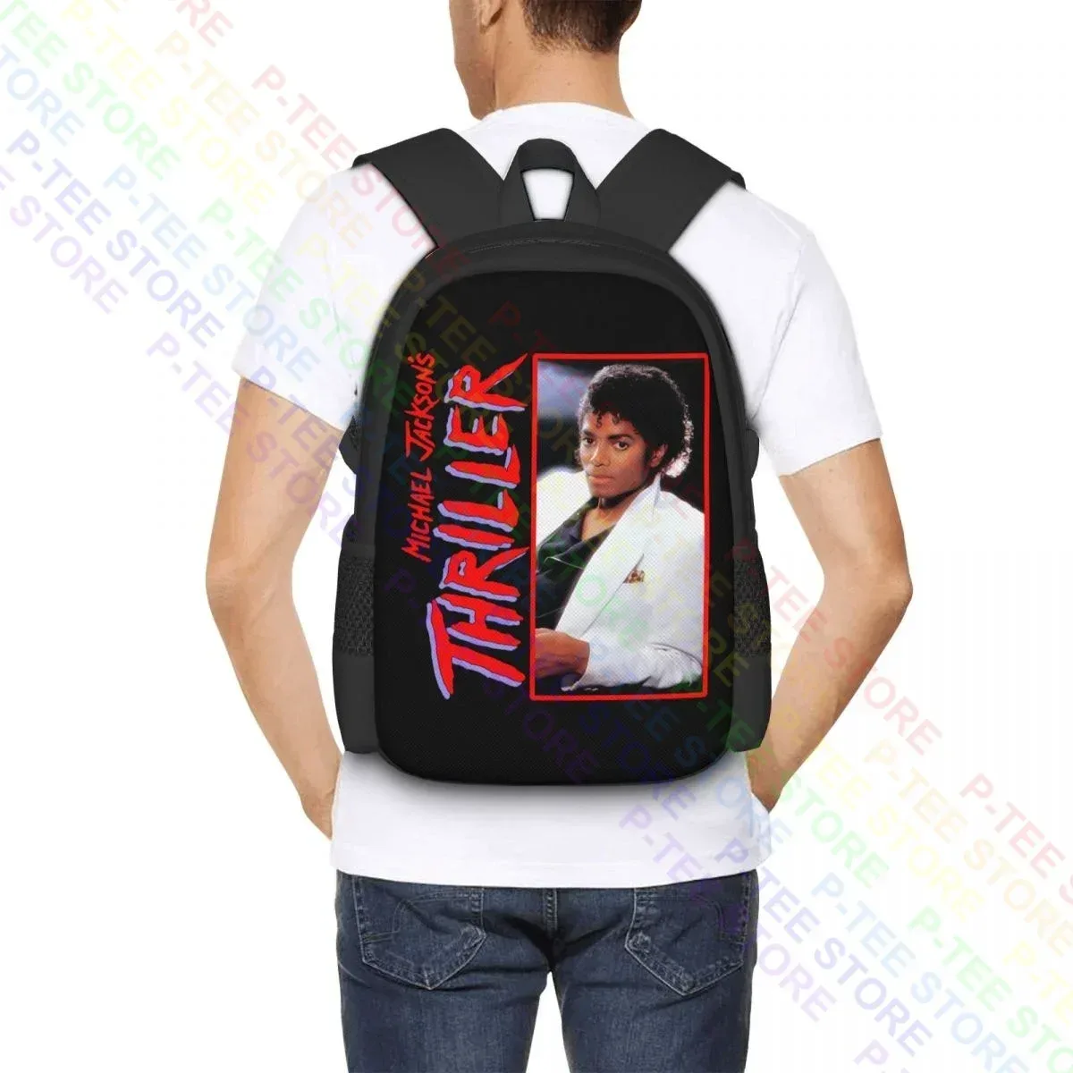 michael jackson thriller album photographicbackpack sac de rangement de natation de grande capacité