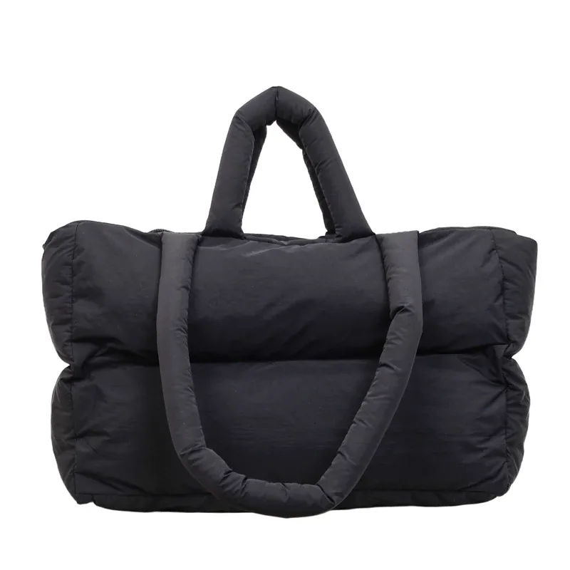 sac à main luxe sac bandoulière femme 2025 hiver dernière tendance femmes sacs fourre-tout à bandoulière espace coton rembourré grande capacité shopper fourre-tout qualité trajet sacs à main dame