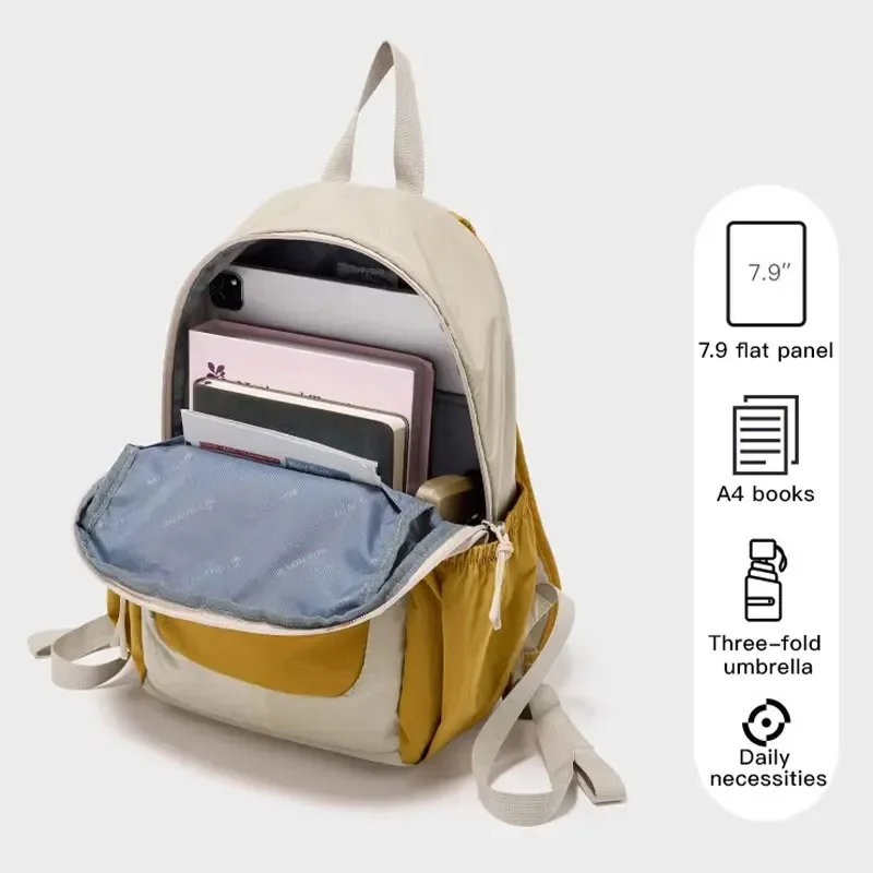 sac à dos de voyage pour femmes fouvor, en tissu oxford, léger, petit sac d'école, sac de voyage extérieur tendance pour enfants 3068-06 3068-16