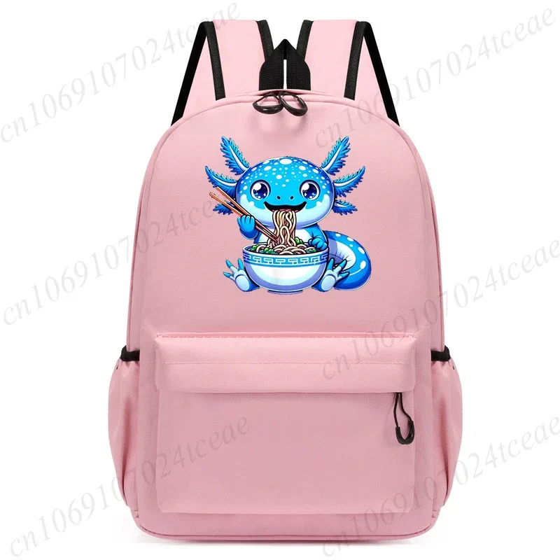boba axolotl sacs kawaii enfants sac à dos enfants dessin animé maternelle sac d'école cartable retour à l'école bookbag mochila bookbag