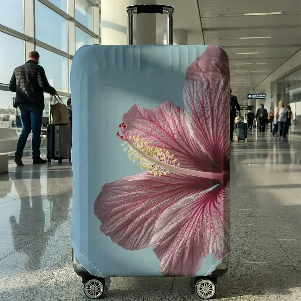 housse de protection pour bagages à motifs floraux, adaptée aux bagages de 18 à 32 pouces, avec protège-poignées, accessoires de voyage
