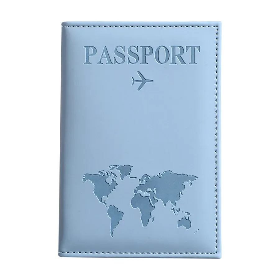 nouvelle arrivée : housse de protection pour passeport en cuir pu, porte-billets unisexe, organisateur de documents léger, indispensable pour les voyages