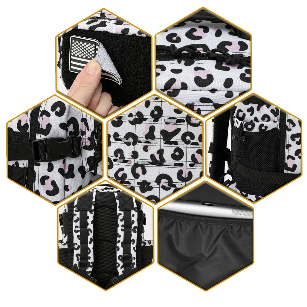 sac à dos tactique 25l pour hommes, sac de survie découpé au laser, petit sac de randonnée, sac de sport, sac à dos de randonnée avec deux porte-gobelets