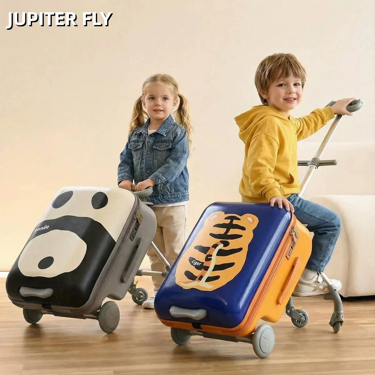valise de voyage multifonctionnelle pour enfants, chariot à roulettes, bagage à main 20 pouces, poussette pour les voyages