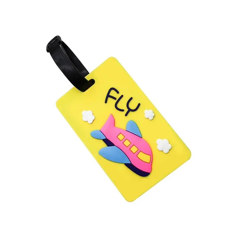 étiquette bagage pvc imprimés animaux couleurs variées voyage accessoires voyage lot unique motifs divertissement symboles vacances