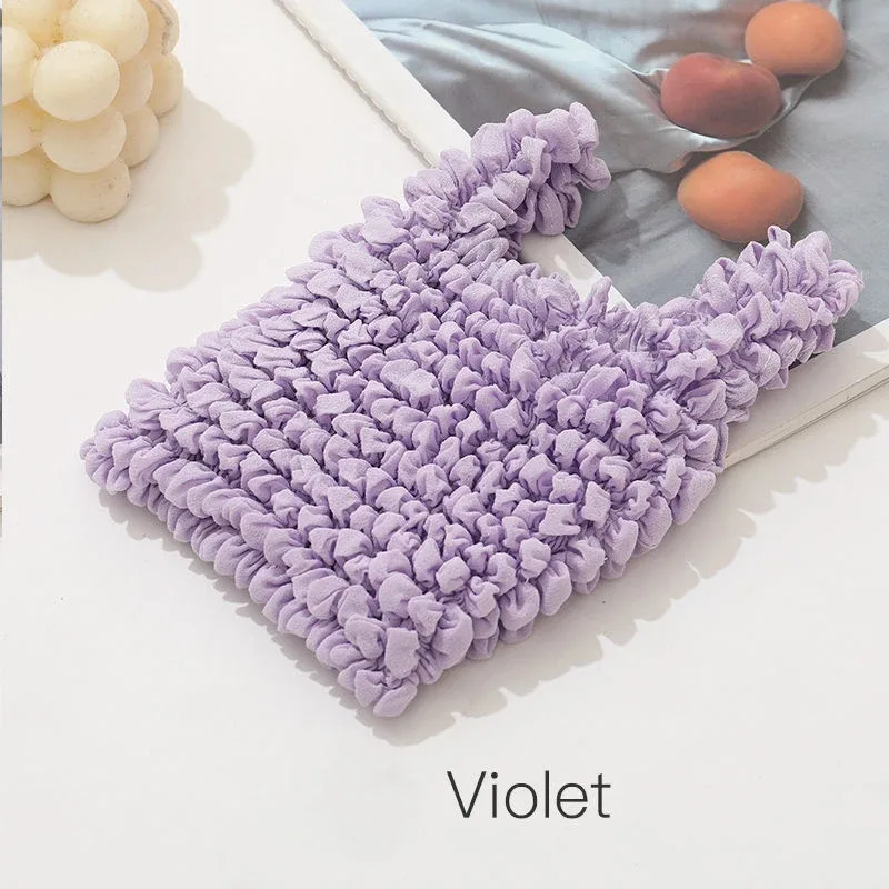 nouvelle expansion pli plissé flexible extensible mini sac à provisions grande capacité bulle élastique portable sac à main fourre-tout sac de rangement