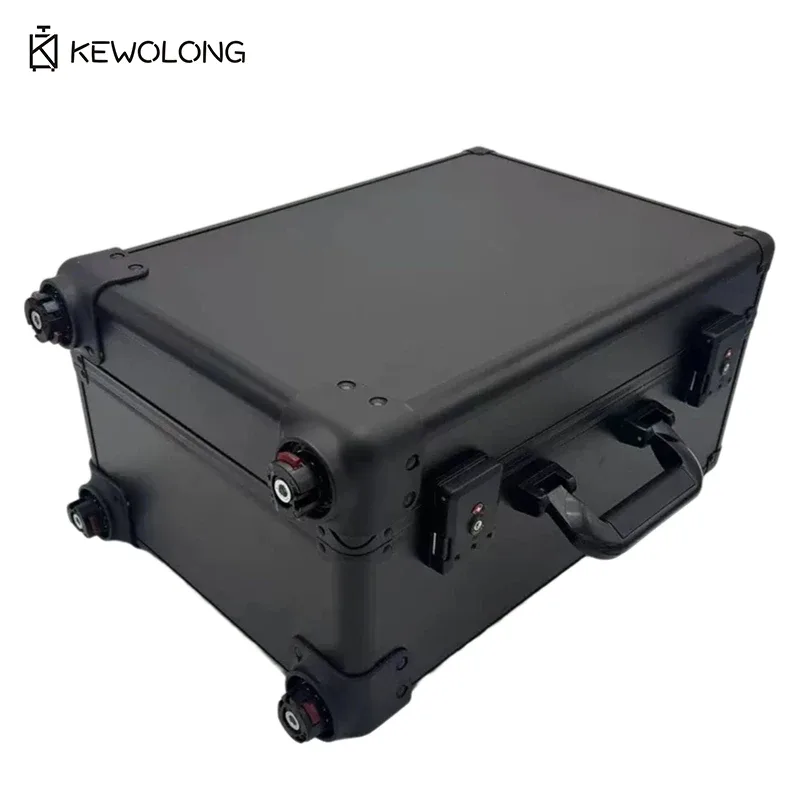 valise de rangement premium grande capacité pour cartes gradées 4 rangées, avec roulettes amovibles, pour collectionneurs