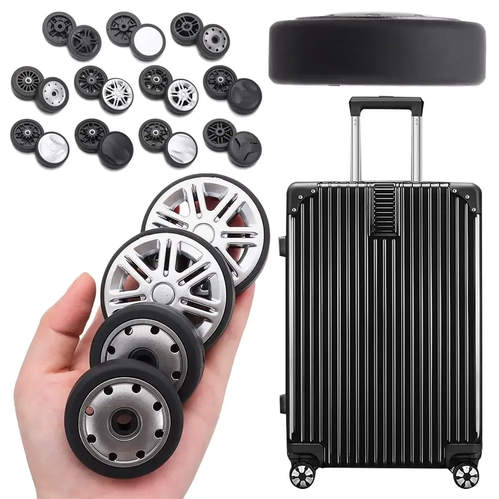 roue remplacement caoutchouc métal haute qualité durable pratique remplacement facile bagage voyage couleur variée réparation accessoire