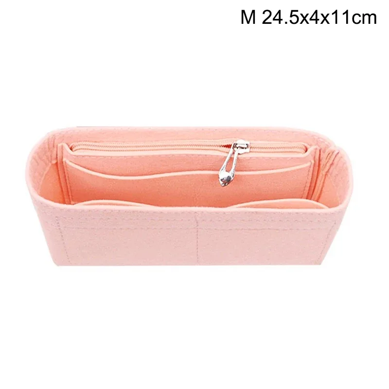 1pc organisateur de sac en feutre, organiseurs de maquillage, doublure parfaite pour les sacs à main de marque pour femmes et les sacs à cosmétiques〔nest〕