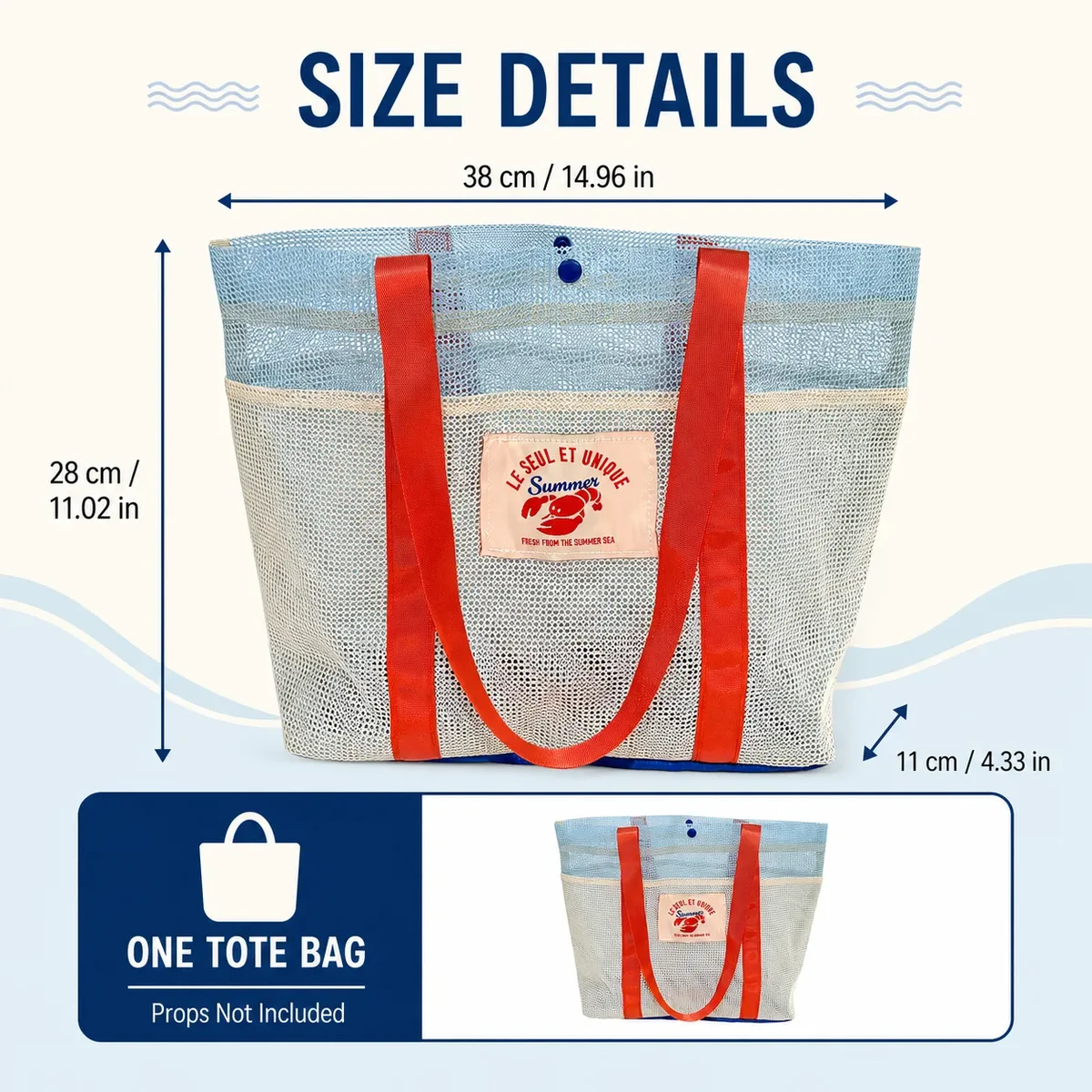 sac de plage en maille pour femmes, sac de piscine à séchage rapide de grande capacité, sac de voyage léger pour l'été