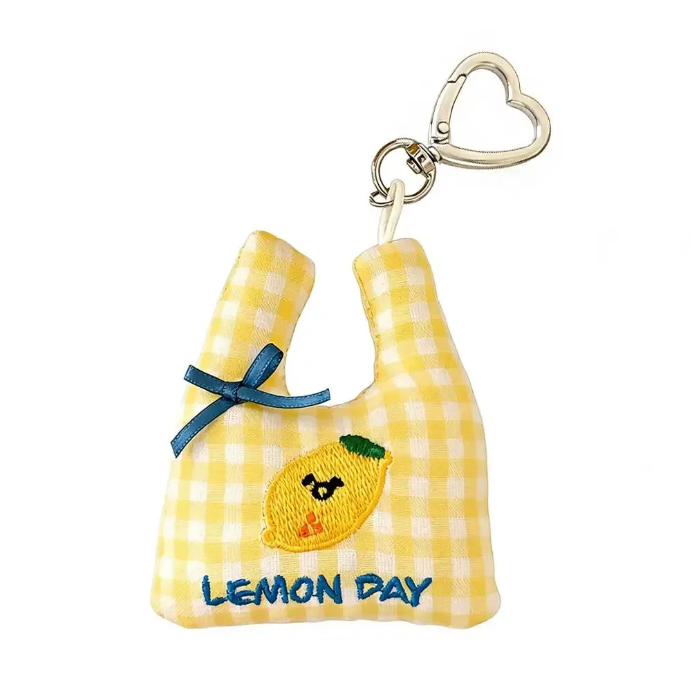 pendentif mignon pour sac de shopping, breloque cœur, porte-clés, pendentif en tissu brodé pour sac fourre-tout, décoration de sac à dos pour filles