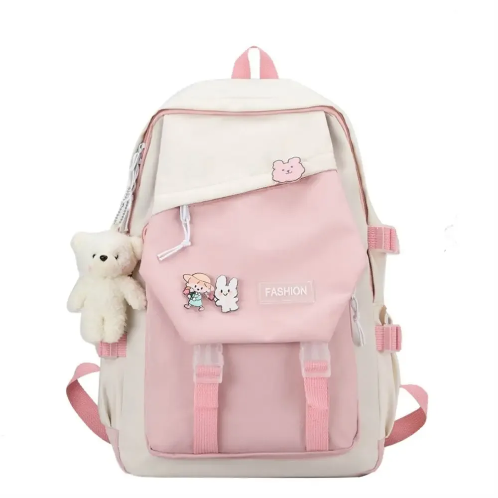 sac à dos multifonctionnel imperméable en nylon, grande capacité, sac d'université, sac de voyage