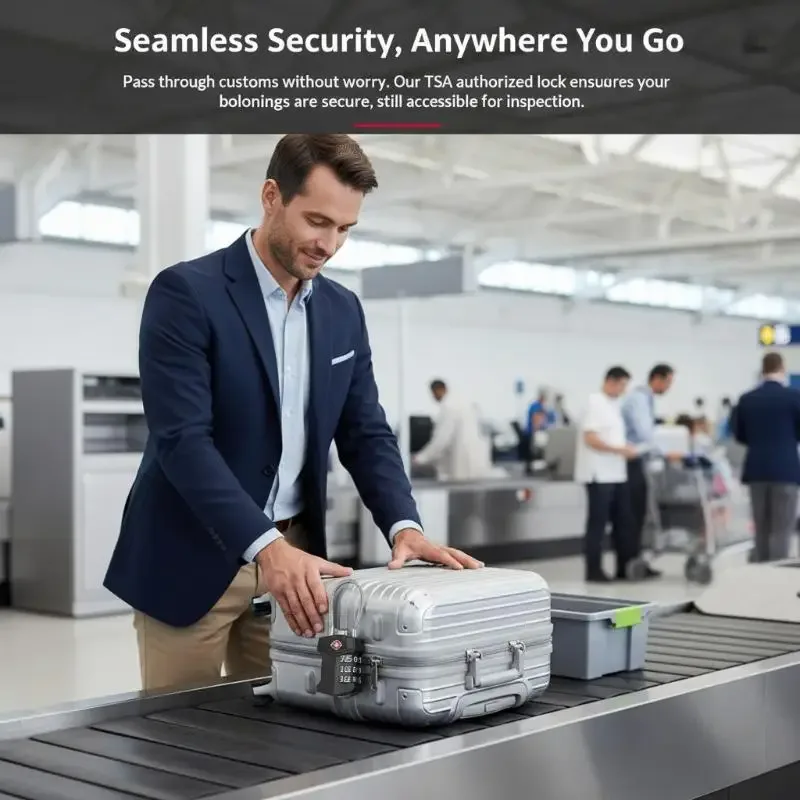 cadenas voyages tsa code modifiable métallique violet jaune kaki gris rouge rose vert usage voyage sac dos valise