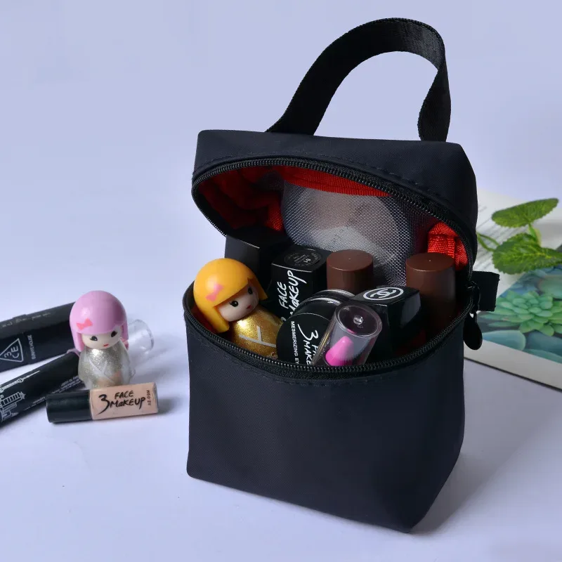 sac de maquillage à poignée étanche portable haut de gamme, sac de rangement de rouge à lèvres, pochette pour écouteurs, mini sac pour serviettes menstruelles, meilleure vente