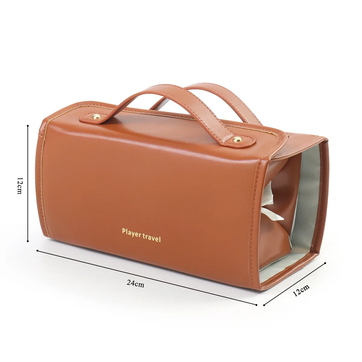 sacs à maquillage 4 en 1, sac cosmétique détachable, grande capacité, pliable, portable, sac de rangement pour cosmétiques de voyage, trousse de toilette