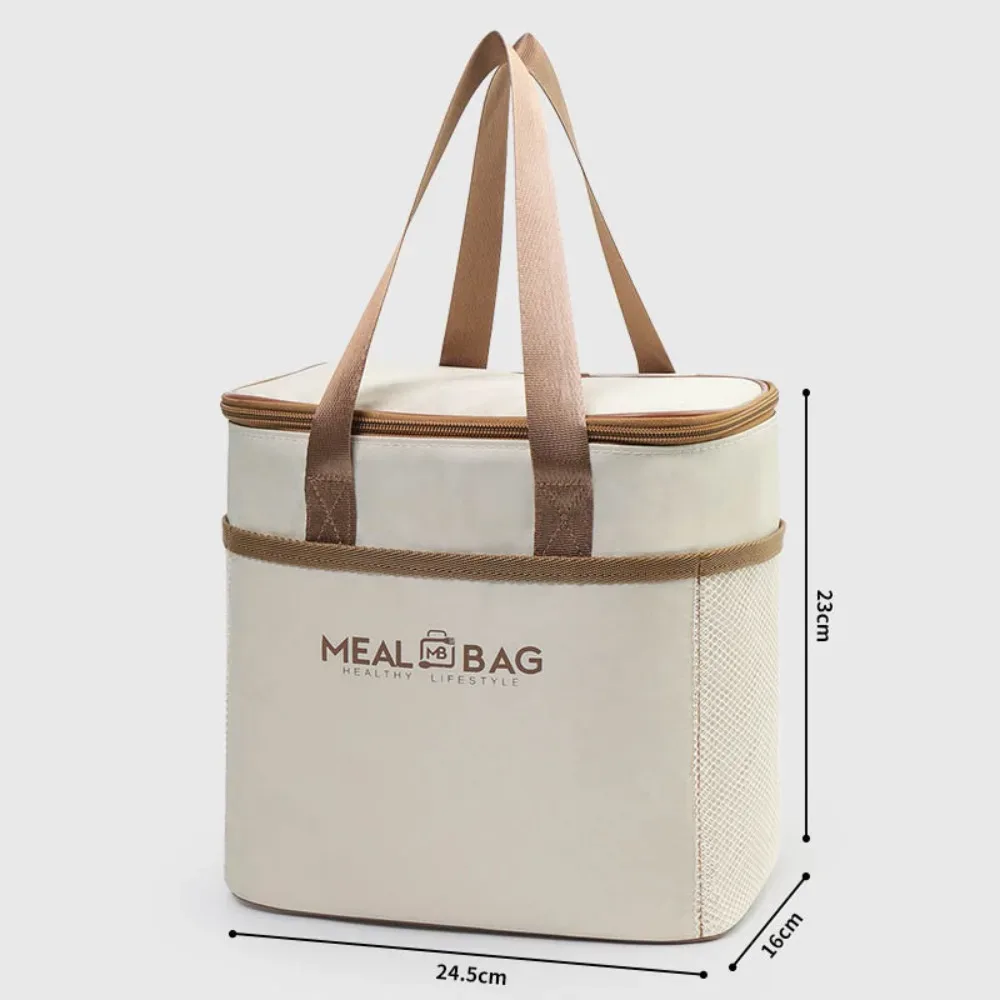 nouvelle sacoche isotherme en aluminium pour boîte à lunch, sac de rangement en tissu oxford épaissi, sac isotherme pour pique-nique