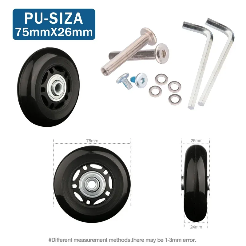 valise de remplacement universelle, accessoires de roue pratiques, roue d'avion, roue silencieuse, entretien et entretien des chocs