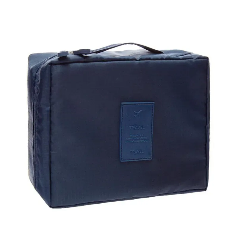 sac à cosmétiques organisateur sac de maquillage portable étanche mini couleur unie flamant voyage sac de rangement de toilette pochette de lavage de beauté
