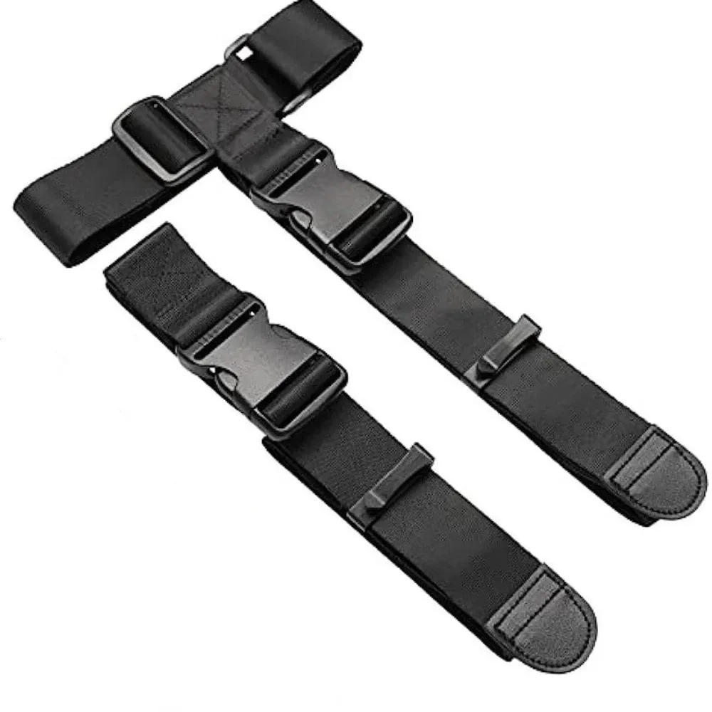 ceinture bagage polyester noir ajustement boucle réglable voyage transport sac dose usage fréquent durabilité légèreté