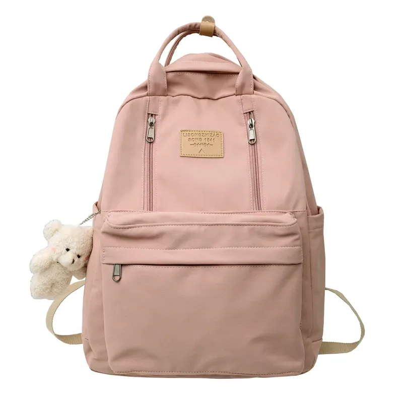 sac à dos à plusieurs poches pour femmes, sacs à dos étanches pour jeunes, adolescentes, sac initié à l'école féminine, haute qualité