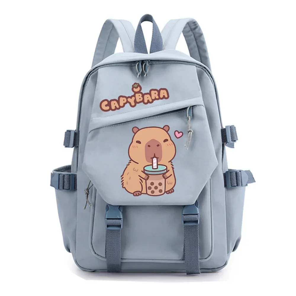 nouveau sac à dos capybara pour la saison de rentrée scolaire, unisexe, pour étudiants, voyage, étude, sac à dos scolaire à double bretelle