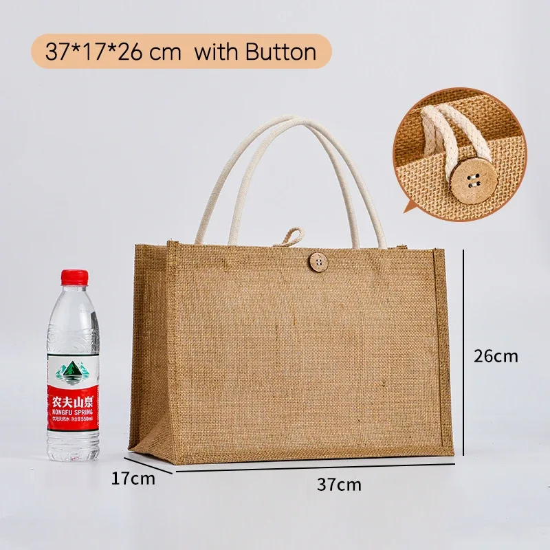 lot de 100 sacs fourre-tout en toile de jute personnalisés, sacs d'épicerie, sacs de plage, sacs cadeaux de mariage et d'anniversaire, sacs laminés avec logo, vente en gros