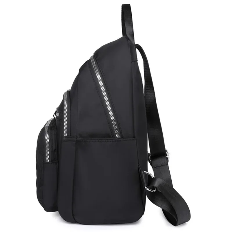 sac à dos en nylon gaufré polyvalent pour tous les jours, option multicolore tendance, grand espace de rangement pour les activités quotidiennes en plein air des femmes