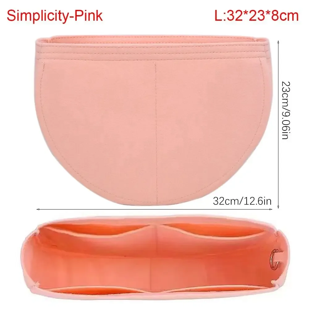 sac à main en feutre durable, insertion de sac, support d'organisation interne, sac de rangement portable, organisateur