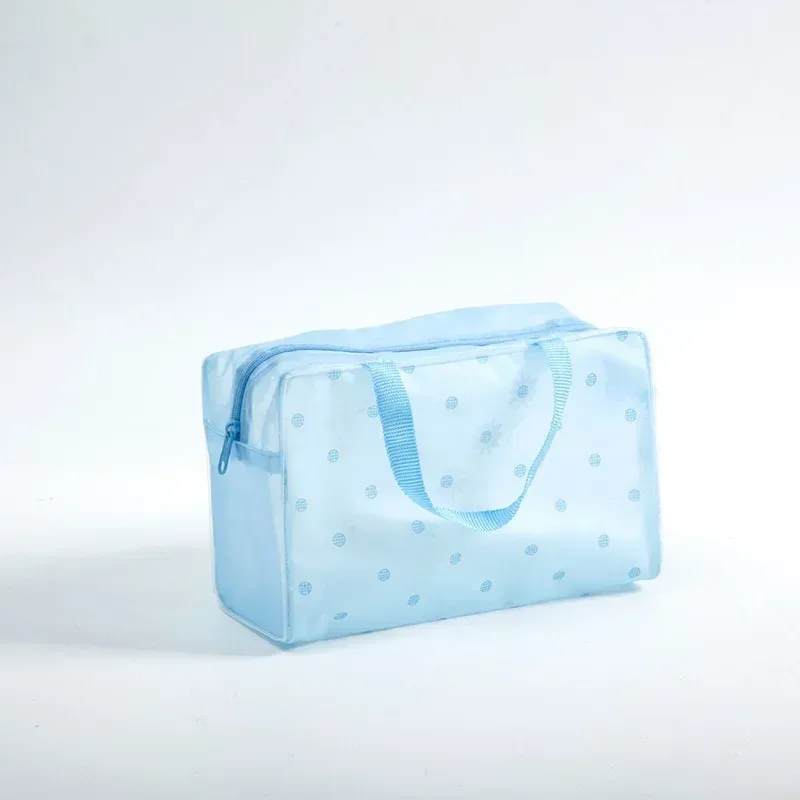 trousse de toilette transparente en pvc pour femme, trousse de maquillage, sac de rangement pour le bain, sac à cosmétiques de voyage floral, étanche, 5 couleurs