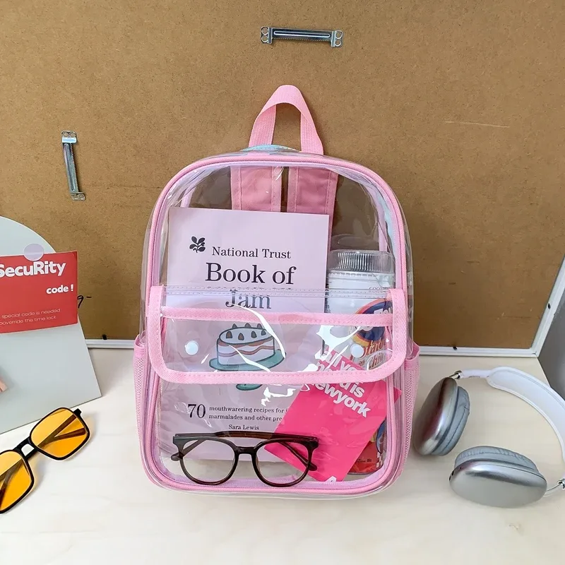 nouveaux sacs à dos transparents exquis et tendance 2026 en pu imperméable et durable pour les trajets quotidiens – sacs à dos polyvalents pour étudiants