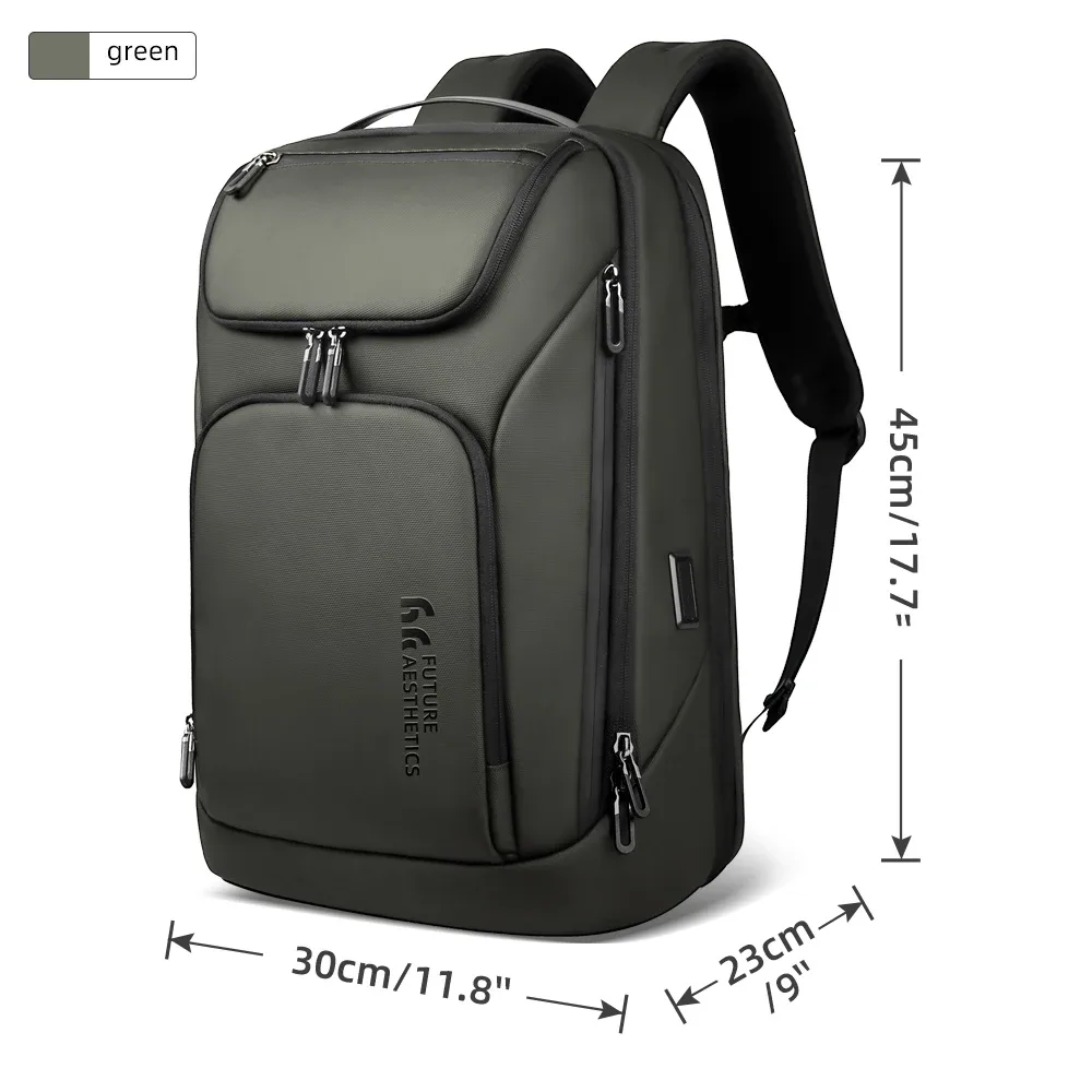 heroic knight-sac à dos d'affaires étanche pour homme, sac pour ordinateur portable 17.3 ", multifonctionnel, haute capacité, sac de voyage de travail avec port usb
