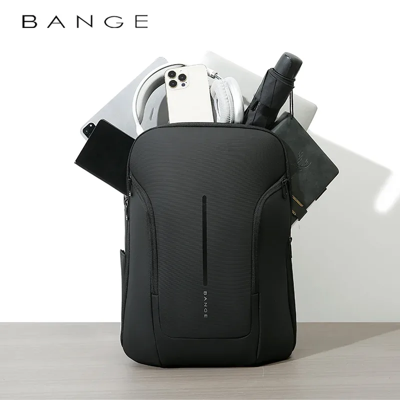 bange sacs à dos de voyage, sac à dos de nuit pour ordinateur portable pour avions, sac à dos étanche pour ordinateur portable de 15,6 pouces pour hommes et femmes