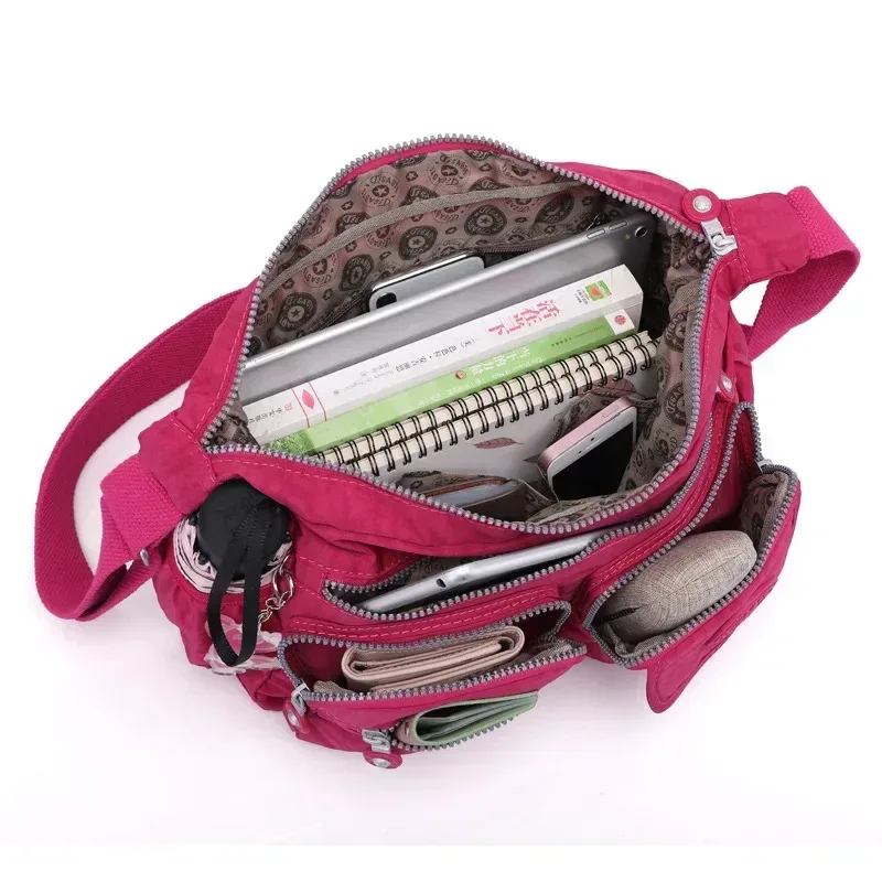 sac messager léger format a4, sac à bandoulière imperméable, sac unisexe grande capacité pour hommes et femmes