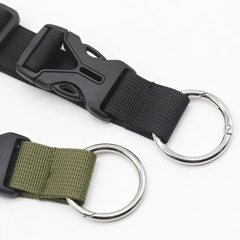 ceinture bagage nylon noir fonction résistante couleur pure unisex usage voyage transport sac dos