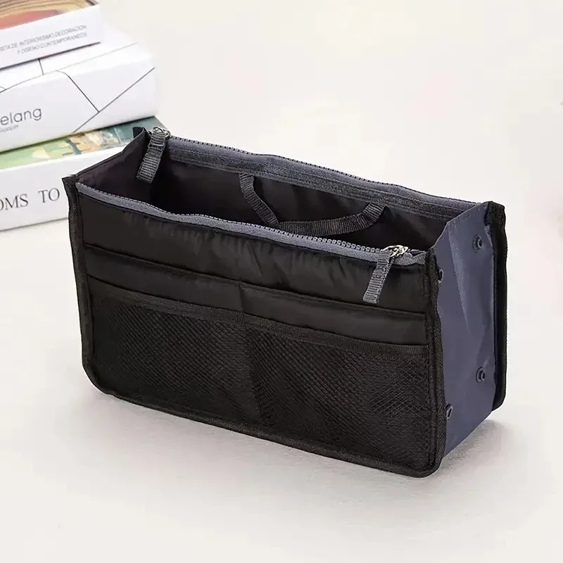 organisateur insérer sac femmes nylon voyage insérer organisateur sac à main sac à main grande doublure dame maquillage cosmétique sac pas cher femme fourre-tout