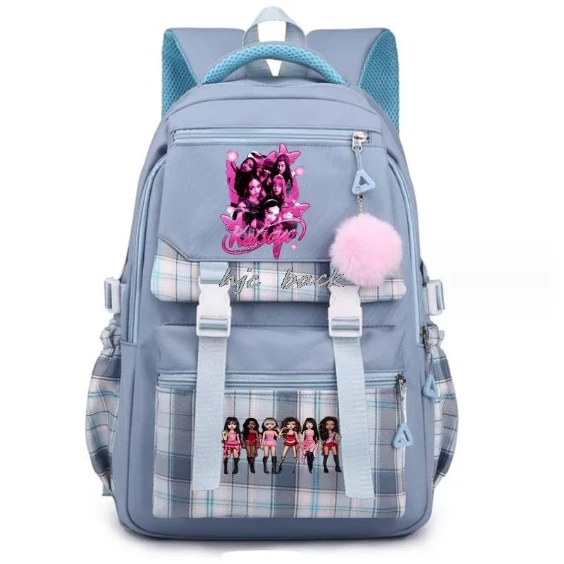 hot katseye drôle impression mochila gir'ls garçon retour à l'école livre sacs, adolescents étudiant sac à dos femmes voyage ordinateur portable sac à dos