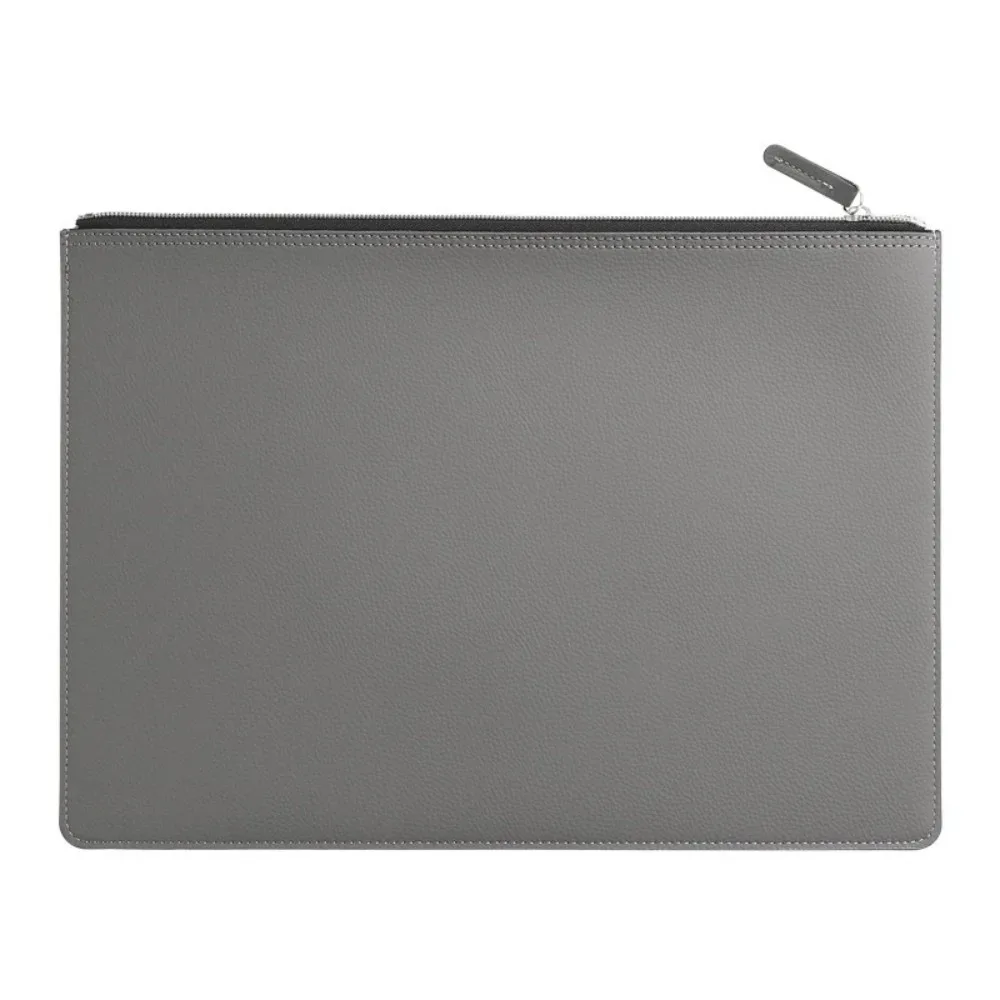 porte-documents en cuir pu a4 avec fermeture éclair, sac à documents imperméable, plusieurs couleurs, mallette d'affaires haut de gamme