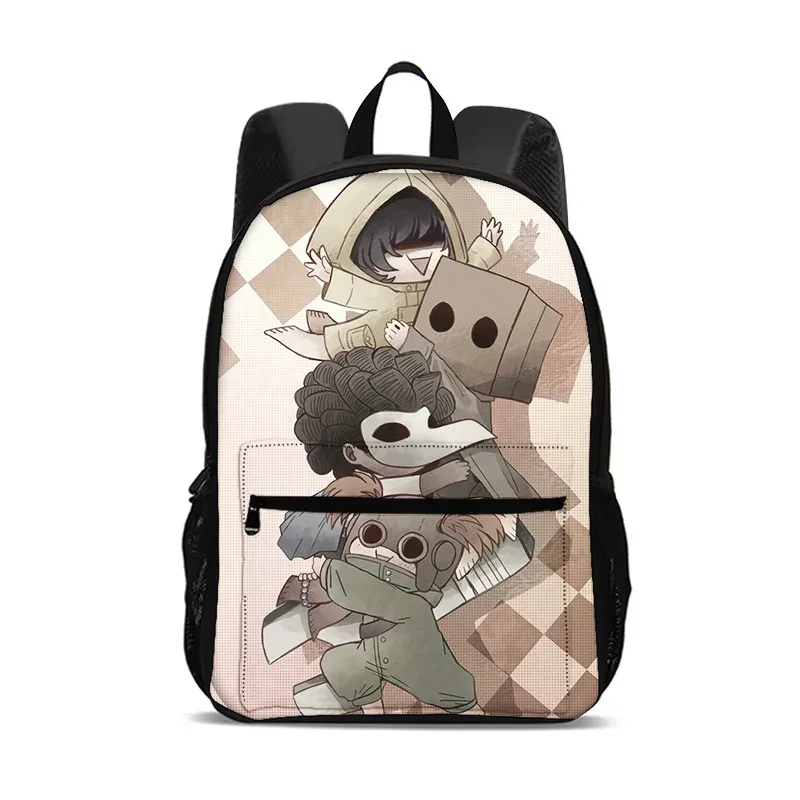 sac à dos little nightmares, sac pour ordinateur de grande capacité, léger, imprimé de dessins animés, nouveau style scolaire pour les étudiants et les étudiantes