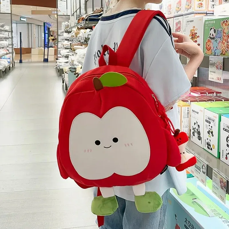 nouveau sac à dos apple mignon pour filles dessin animé grande capacité étudiant cartable voyage loisirs déplacements sac à dos léger