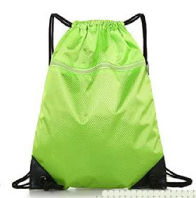 sac de sport à fermeture éclair double épaisseur, sac à dos de fitness avec poche à cordon, sac de randonnée, camping, natation, pour hommes et femmes.