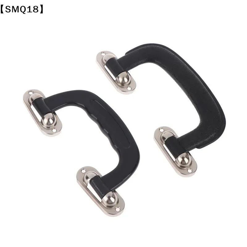 poignée de transport en plastique noir, 2 pièces, pour étui de guitare, valise de remplacement, poignée de bagage, accessoires pour sacs【smq】