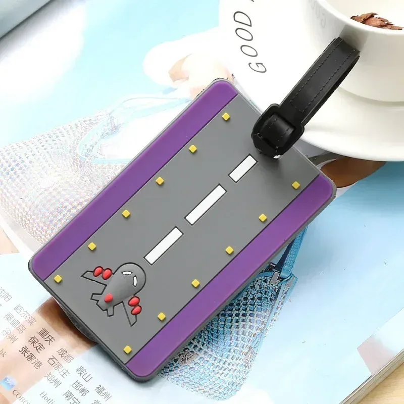 étiquette d'identification de valise anti-perte en silicone, motif de fruits de dessin animé, étiquettes d'identification de nom, étiquette de bagage, étui de voyage