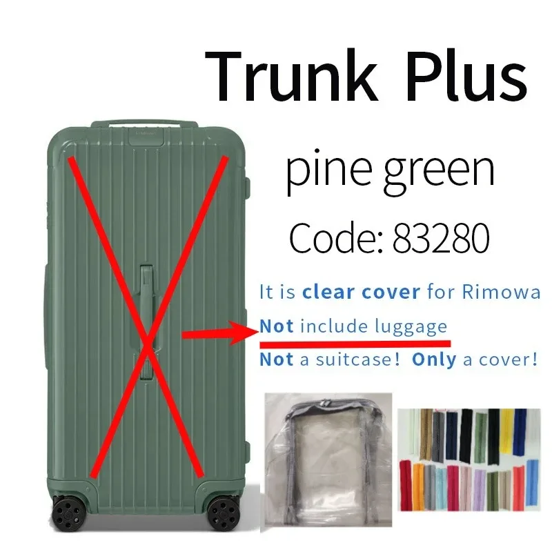 housses transparentes en pvc adaptées aux bagages rim essential 33 pouces, protection de valise de voyage, accessoires transparents, housse de protection anti-rayures