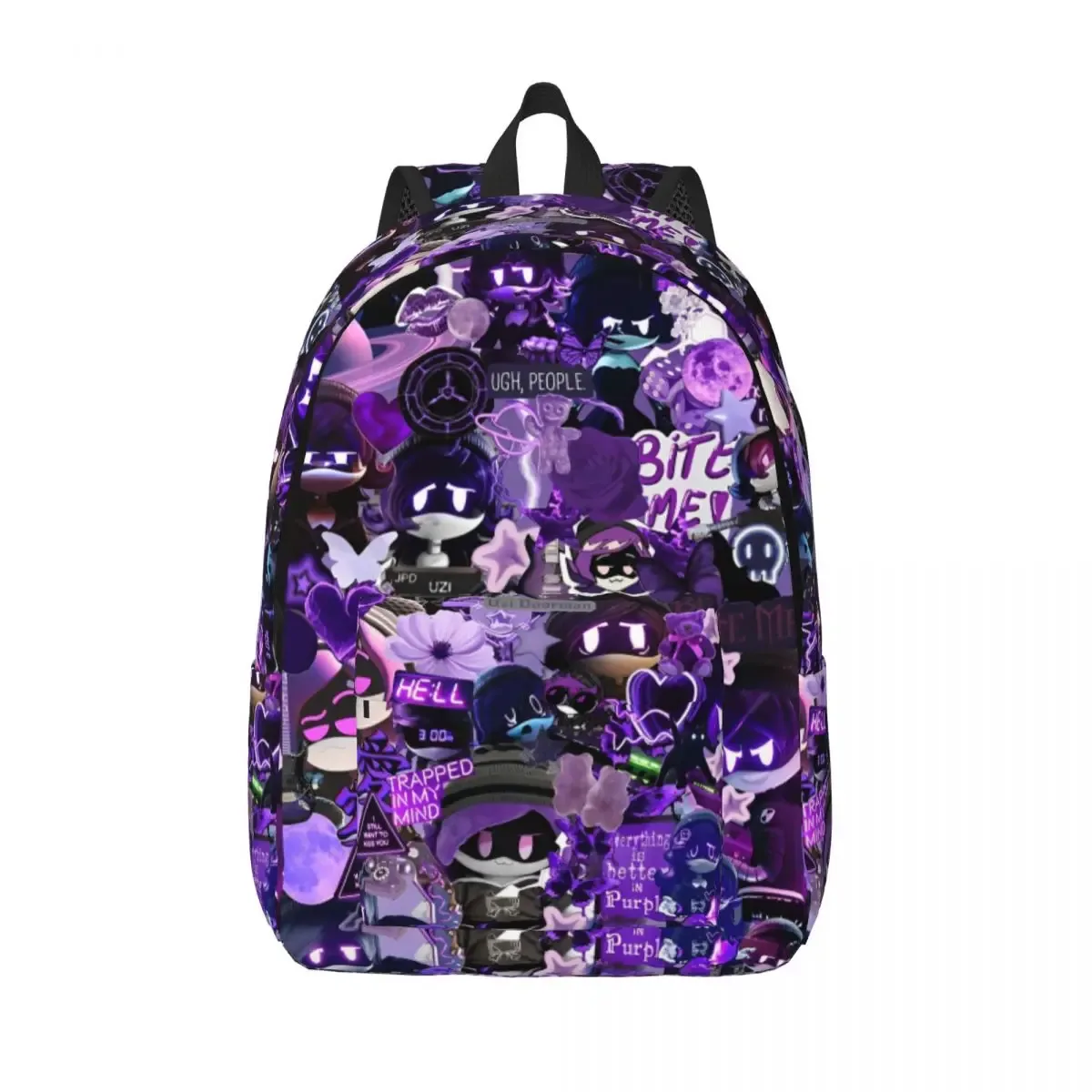 sac à dos de collage uzi pour hommes et femmes, sac à dos de dessin animé mignon, ordinateur portable, ordinateur, extérieur, lycée, randonnée, voyage, meurtre, drones
